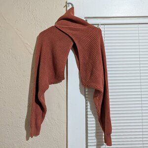 Women's HYFVE Large Pink Knit Bolero Sweater Like New